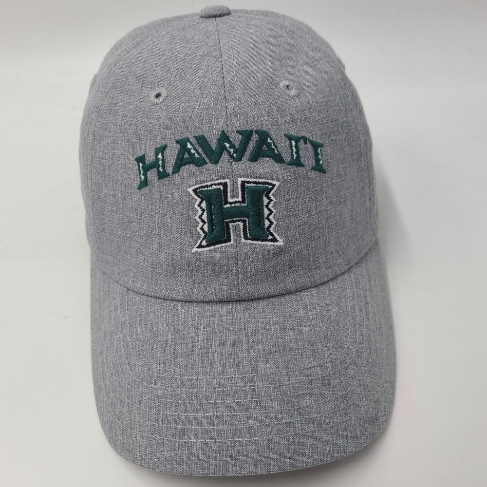 Hawaii Rainbow Warriors Hat Strapback Captivating Gray Green NCAA University Men